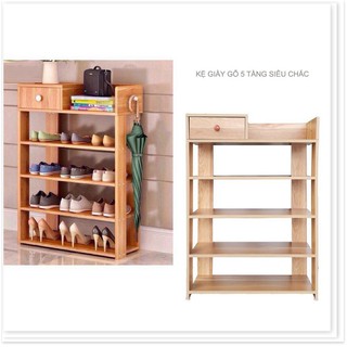 Kệ để giày dép gỗ 5 tầng cao cấp 5 tầng