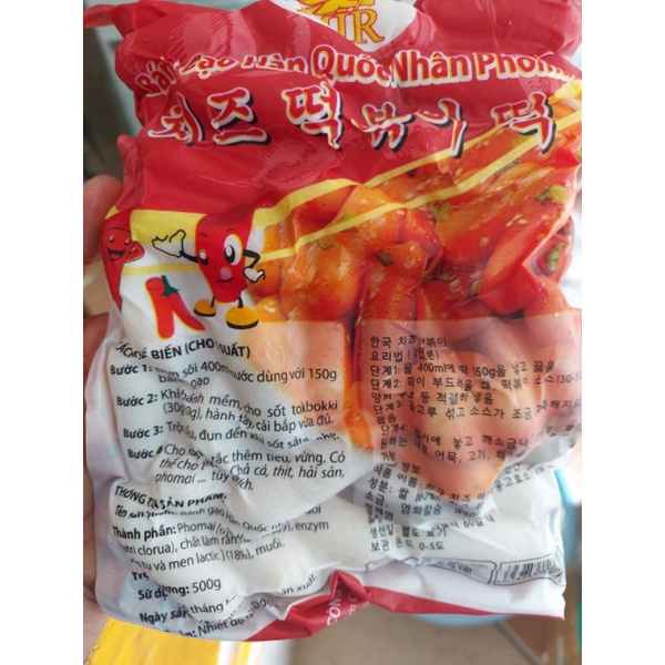 BÁNH GẠO TOKBOKI NHÂN PHÔ MAI