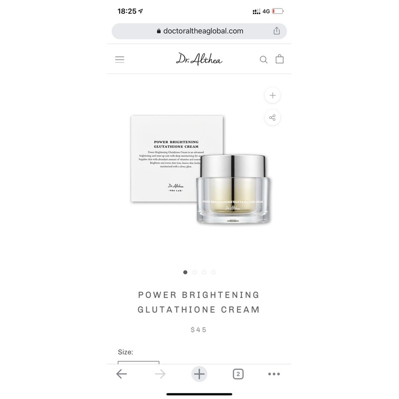 KEM DƯỠNG DR. ALTHEA POWER BRIGHTENING GLUTATHIONE CREAM