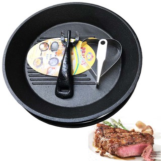 Bộ chảo gang tròn chống dính bít tết