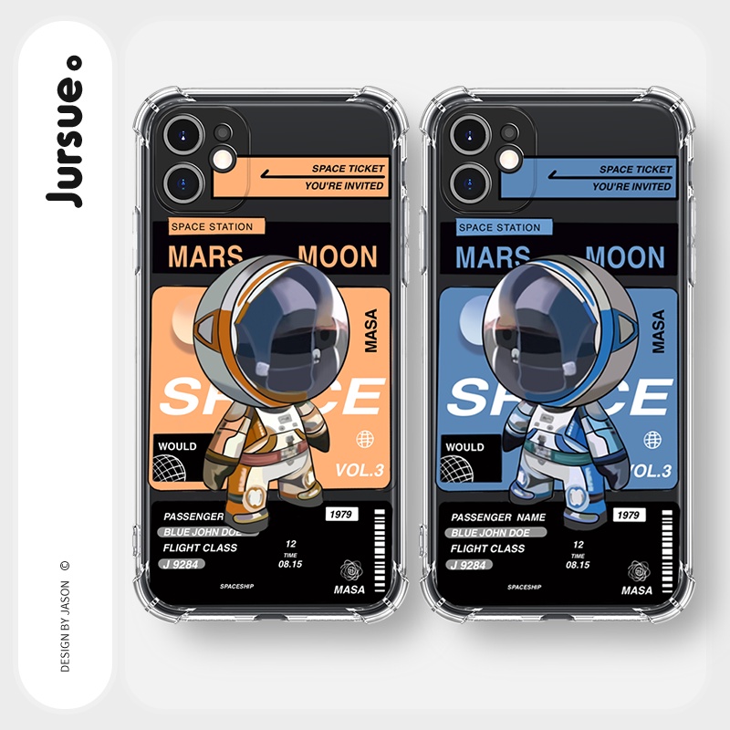 Ốp lưng JURSUE mềm hoạt hình cặp đôi dễ thương đẹp cho iPhone 13 12 11 Pro Max SE 2020 X XR XS ip 8 7 6 6S Plus Y142