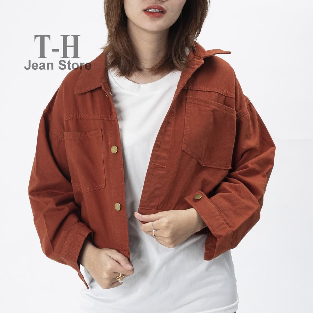 Áo khoác kaki nữ xẻ sau nhiều màu sắc, áo kaki nữ cá tính, năng động AKG15 Oppashop1 | BigBuy360 - bigbuy360.vn