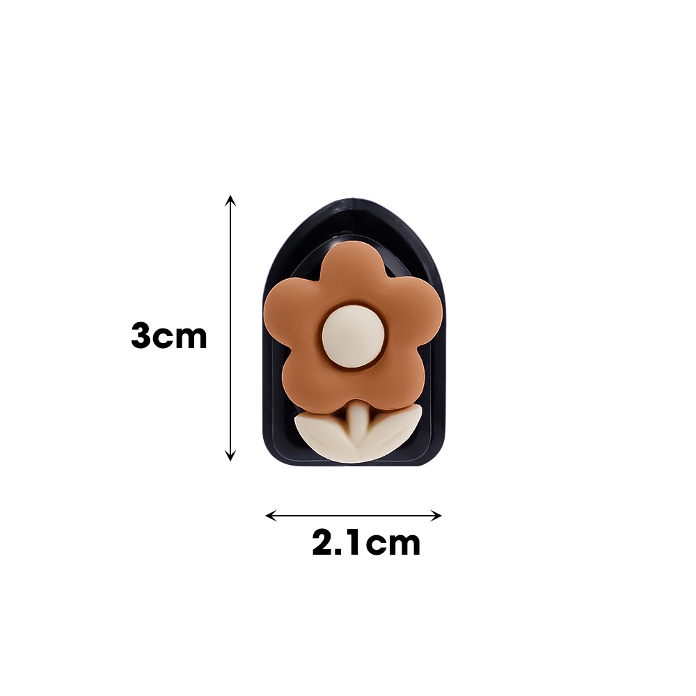 1 Móc Treo Dây Cáp USB / Chìa Khóa / Tai Nghe Tự Dính Vô Hình Đa Năng Cho Xe Hơi