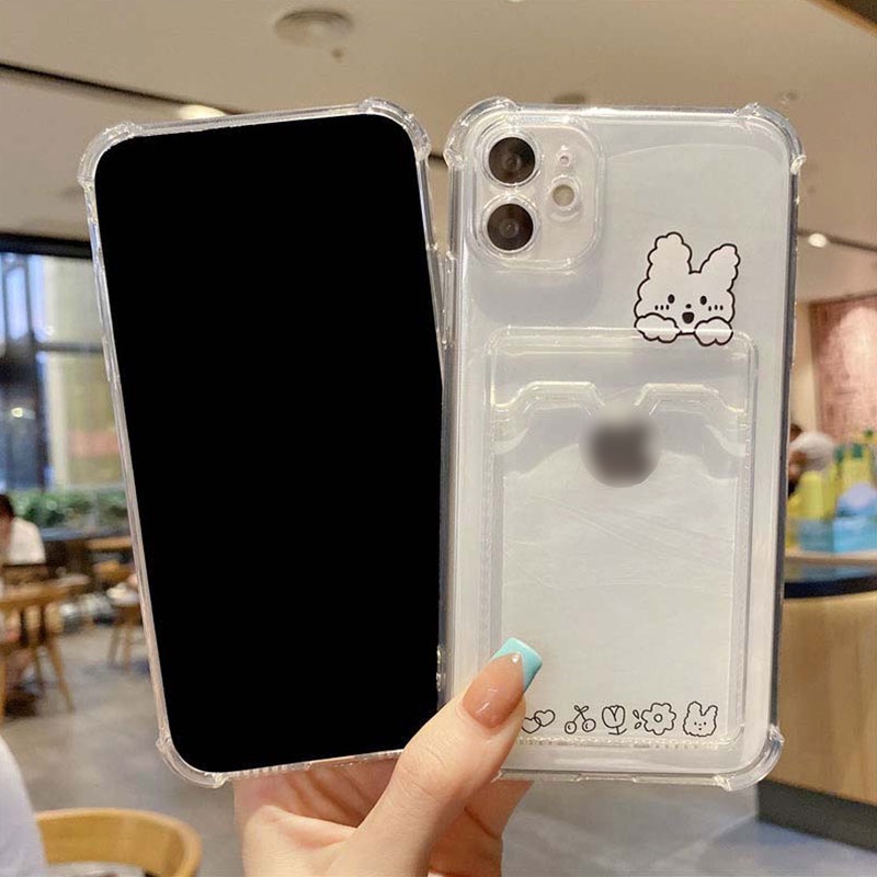 Ốp điện thoại TPU mềm có ngăn đựng thẻ cho Iphone7 8 Plus 11 12 Pro Max X Xs Xr Xsmax | BigBuy360 - bigbuy360.vn