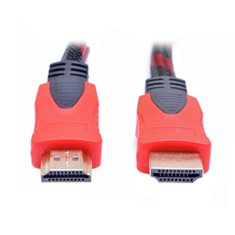 Dây cáp HDMI lưới 3m đen vạch đỏ giá rẻ đảm bảo chất lượng hình ảnh âm thanh - PK02HDMI3m