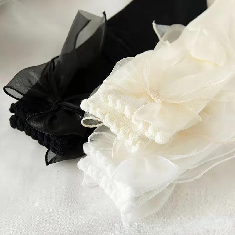 Vớ Công Chúa Phối Ren Đính Nơ Kiểu Lolita Dễ Thương Cho Bé Gái