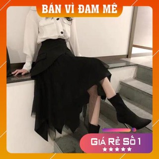 <HÀNG CAO CẤP> Chân váy 2 tầng pha ren (Hình chụp rõ vải cuối) (shopmh59)