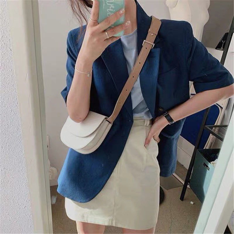 SET 3 MÓN : KHOÁC VEST + ÁO PULL XANH + CHÂN VÁY | BigBuy360 - bigbuy360.vn