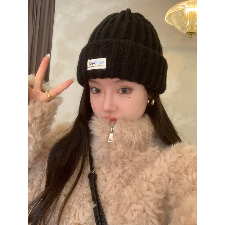 Mũ Len Dày Dặn Giữ Ấm Mùa Thu Đông Phong Cách Nhật Bản Cho Bà