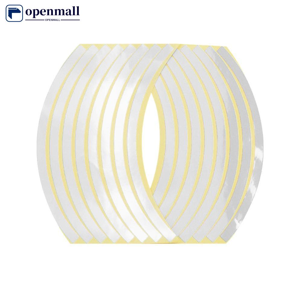 Set 16 Miếng Dán Vành Bánh Xe Mô Tô 10inch Phản Quang