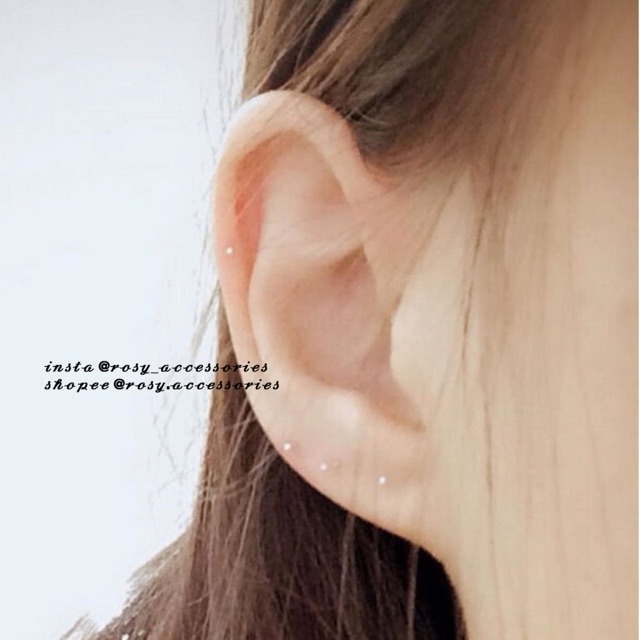 ROSY - KHUYÊN THANH GIỮ LỖ TAI BẠC 925