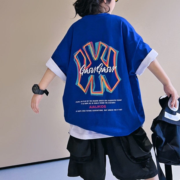 Áo Thun Cotton In Họa Tiết Thời Trang Mùa Hè Cho Bé Trai