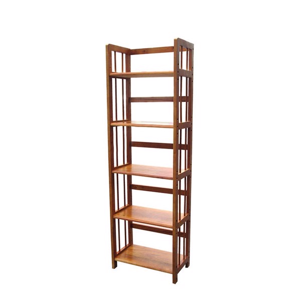 Kệ sách gỗ 5 tầng 40x28x150cm GỖ CAO SU 100%