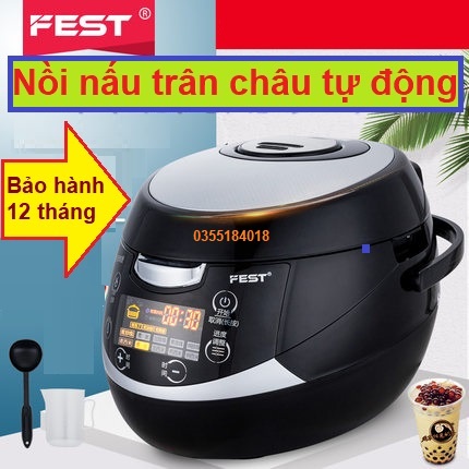 Nồi nấu trân châu tự động FEST 5L Tự động nấu trân châu Chính hãng Siêu bền