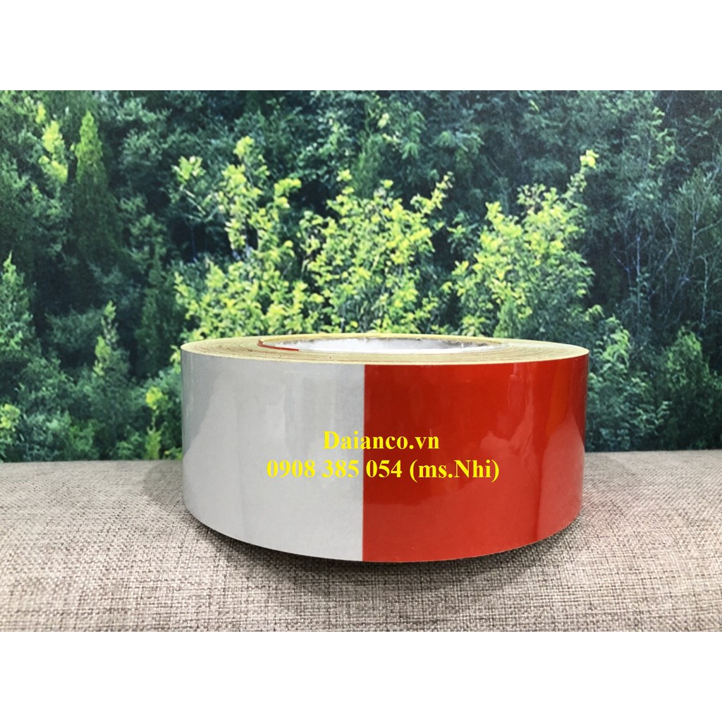Băng keo phản quang dán nền phân cách, phân luồng-Bản rộng 5cm, dài 40m- Nhiều họa tiết lựa chọn