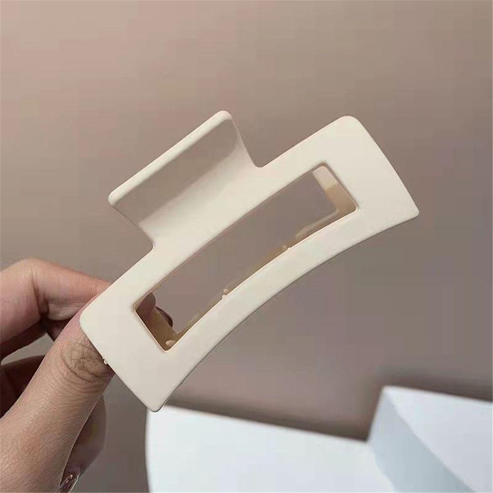 Kẹp Tóc Càng Cua Acrylic Dáng Vuông Nhiều Màu Thời Trang Cho Nữ