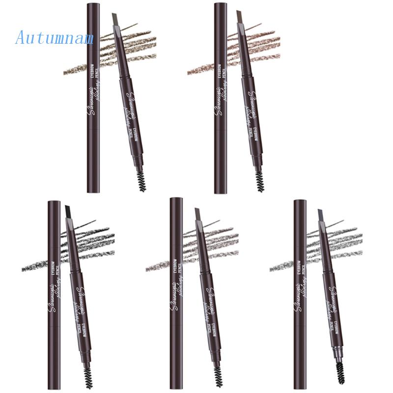Bút Chì Kẻ Lông Mày Hai Đầu Tự Nhiên Lâu Trôi Chống Nước Chống Mồ Hôi Dễ Lên Màu Cho Người Mới Bắt Đầu