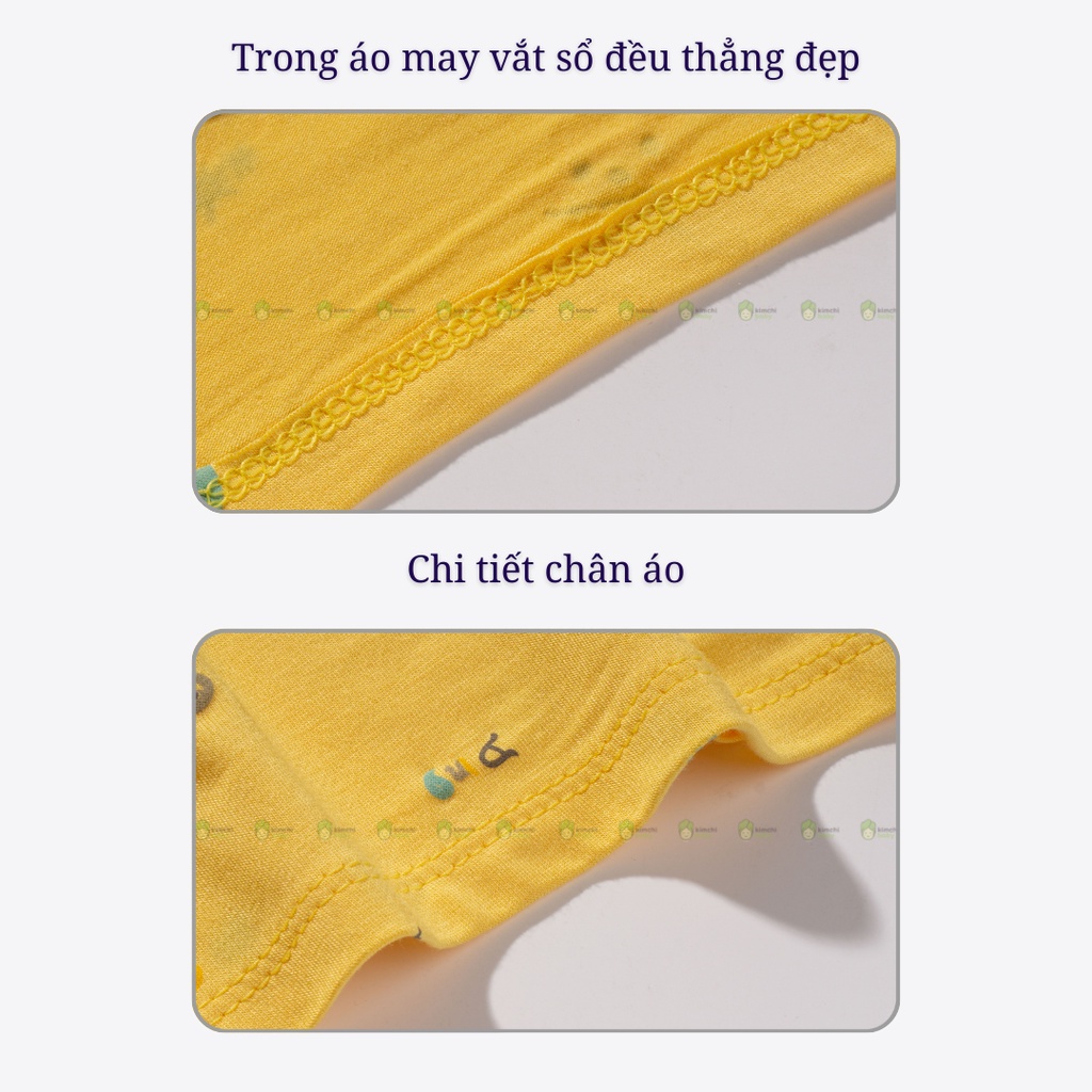 Bộ Dài Tay Cho Bé Trai, Bé Gái Vải Thun Lạnh Minky Mom Hoạ Tiết Mây Hồng, Đồ Bộ Cho Bé Mặc Nhà MKMTD2212