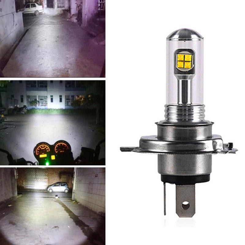 Bóng đèn pha 8 led H4 / hs1 DC 12V 40W COB 6500K cho xe máy
