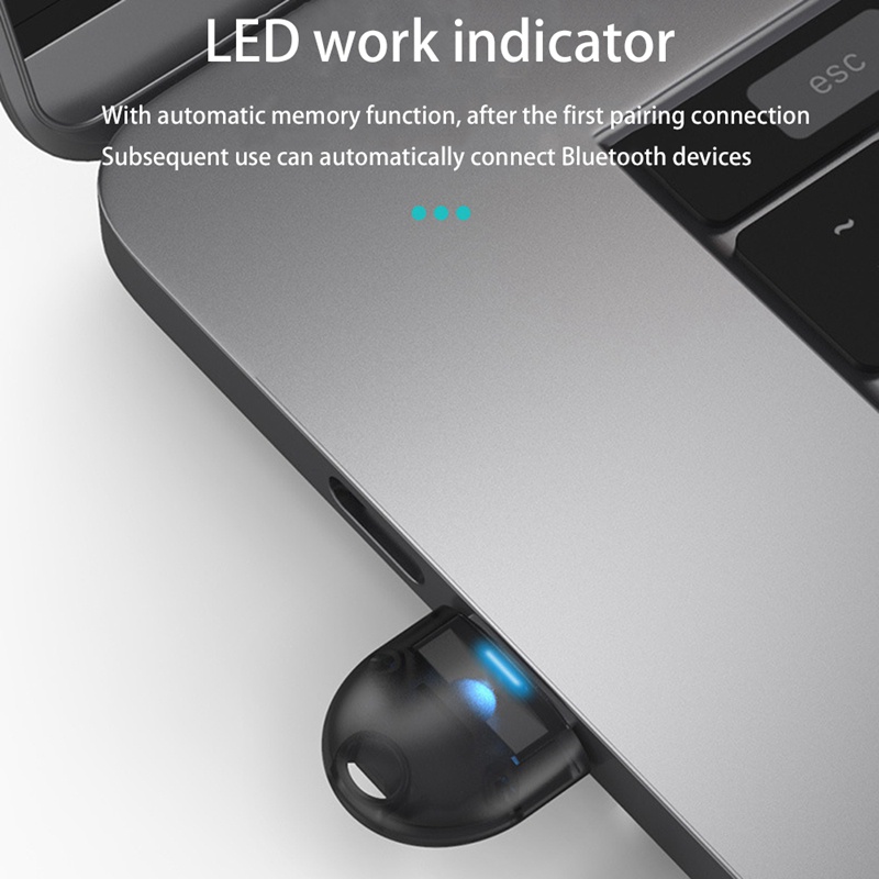 Thiết bị nhận tín hiệu không dây Bluetooth 5.0 20M màu đen | BigBuy360 - bigbuy360.vn