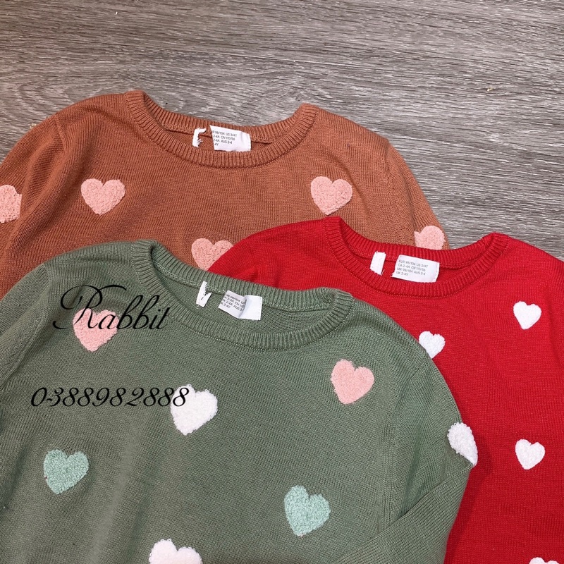 Áo len bé gái HM- HÀNG SALE KO ĐỔI TRẢ