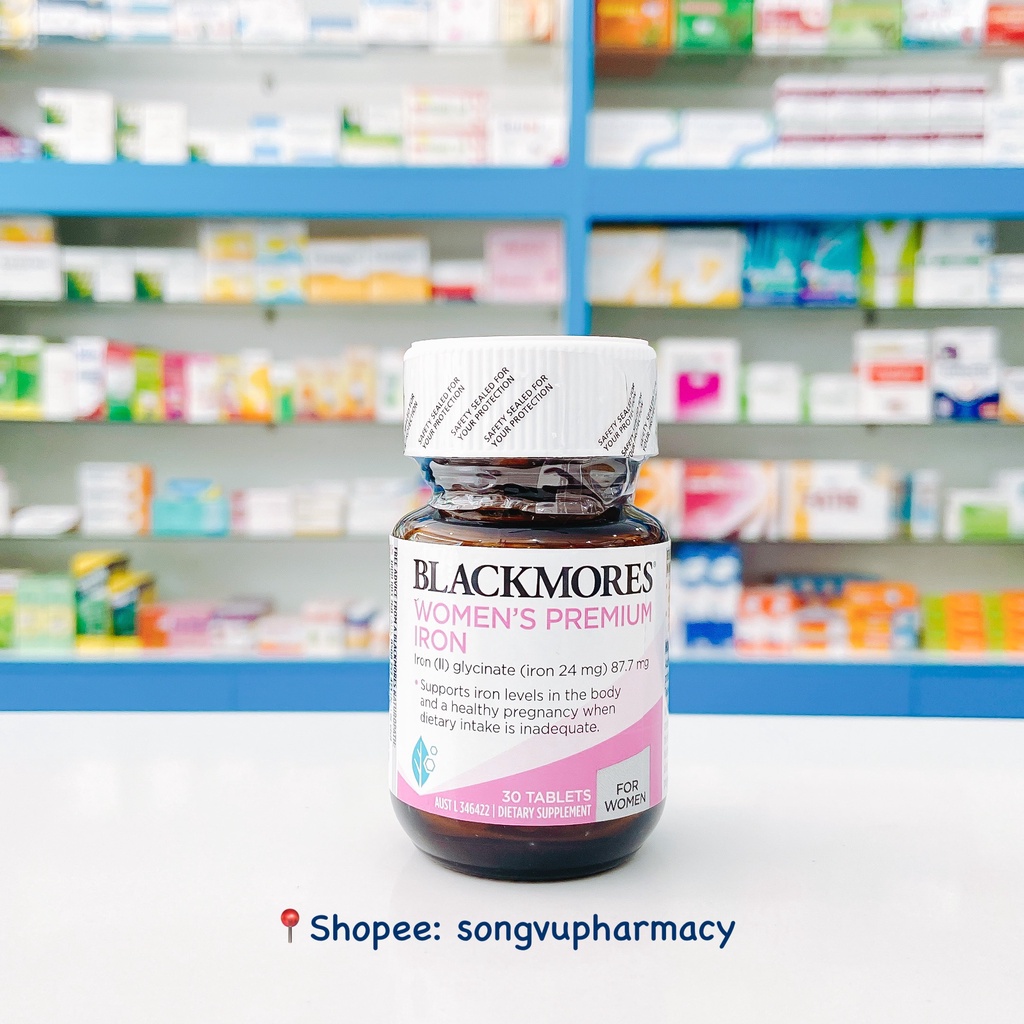 Viên Sắt bầu Blackmores Pregnancy Iron Úc - Ngừa thiếu máu không gây táo bón cho bà bầu và mẹ sau sinh