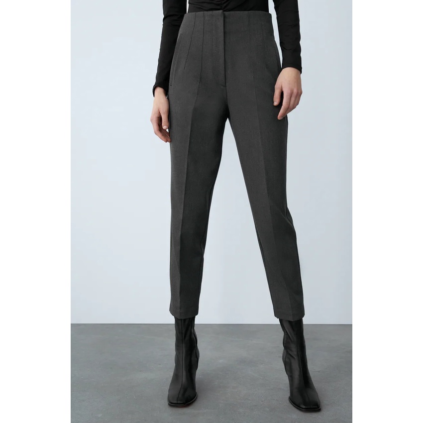 Quần Dài Zara Lưng Cao Hai Màu Thời Trang Cá Tính Trẻ Trung 7901432