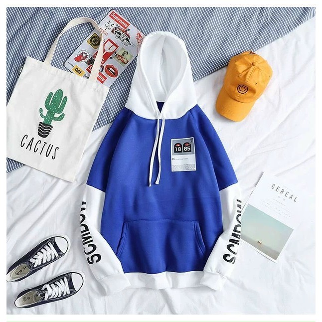 ÁO HOODIE NỈ FROM RỘNG UNISEX VẢI ĐẸP (1885) DƯỚI 75KG MẶC VỪA | BigBuy360 - bigbuy360.vn