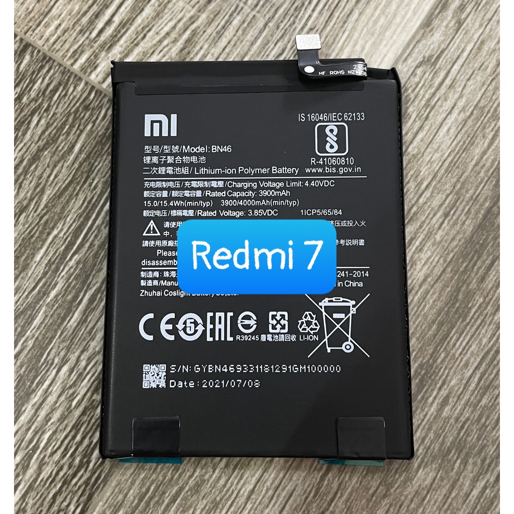 pin xiaomi Redmi 7 / Redmi note 8 mã BN46 (zin)