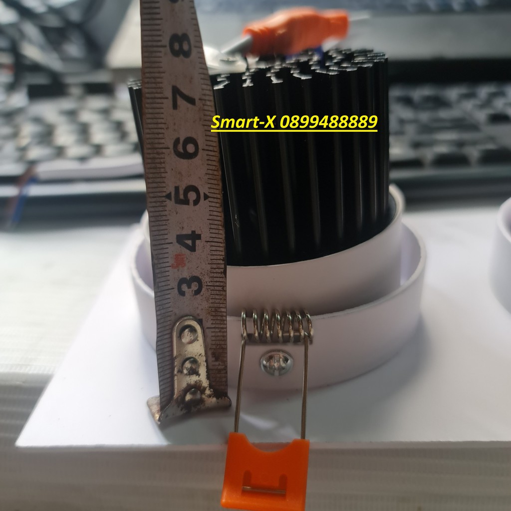 Đèn led đôi âm trần mắt trâu 7W hàng cao cấp ánh có thể chỉnh hướng ánh sáng chế độ 3 màu và 1 màu , bảo hành 2 năm