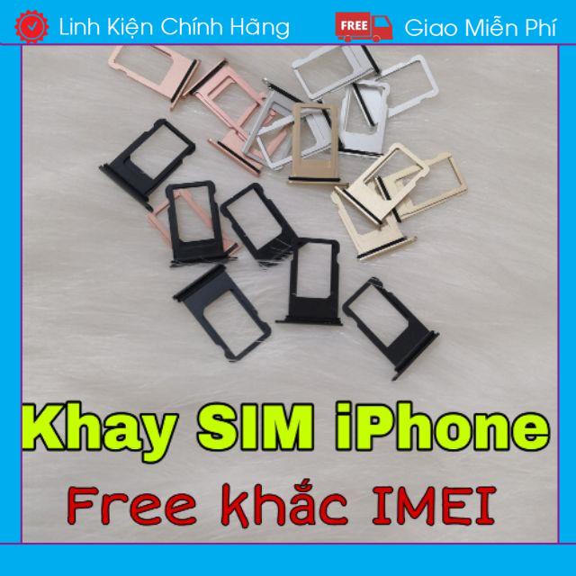 Khay sim iPhone 5/ 5S/ 6/ 6 plus/ 6S/ 6S plus/ 7G/ 7 Plus/ 8plus đủ màu