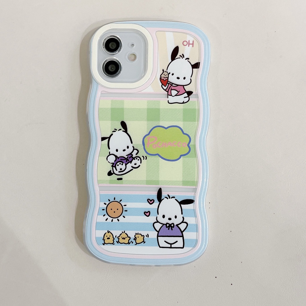 Ready Stock ins fashion big wave Phone Case For 14 13 12 11 Pro Xs Max X Xr 6 6S 6P 7 8 Plus Se 2020 Camera Protective Soft TPU Back Cover