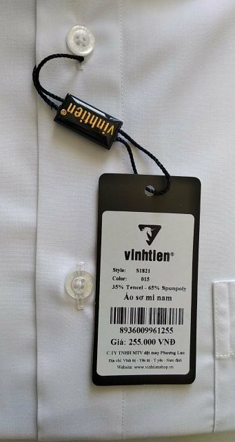 Áo sơ mi nam Vĩnh Tiến tay dài màu trắng 255 và 275 | BigBuy360 - bigbuy360.vn