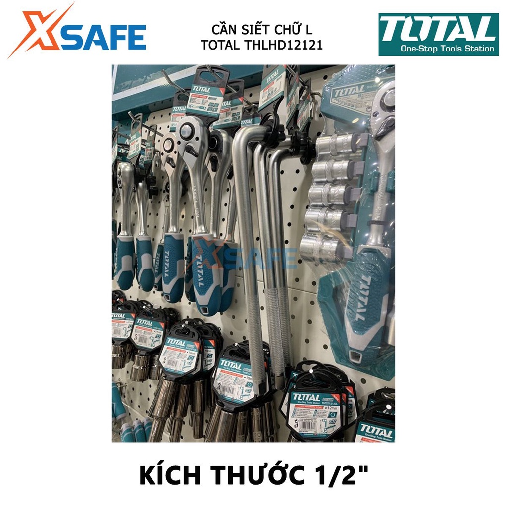 Cần siết tay cầm L 1/2 inch TOTAL THLHD12121 | tay cần lực Kích thước 1/2", Chiều dài 12 inch , Chất liệu thép Cr