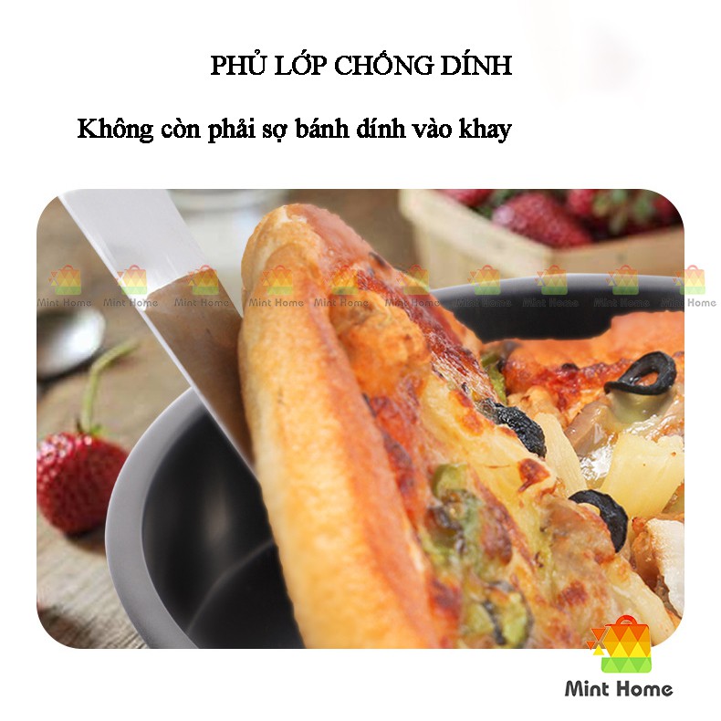 Khuôn làm bánh, khay tròn nướng thịt, pizza, trứng phủ chống dính hàng tách lẻ từ bộ phụ kiện nồi chiên không dầu