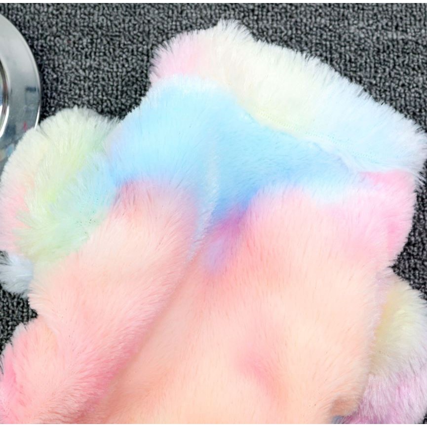 Áo khoác lông cho thú cưng phối màu pastel sang chảnh siêu mềm mịn  - Áo cho chó mèo cao cấp