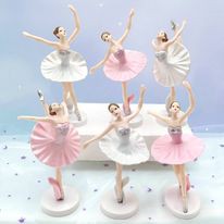 búp bê trang trí bánh [FREESHIP] bộ 3 công chúa ba lê nhựa đặc