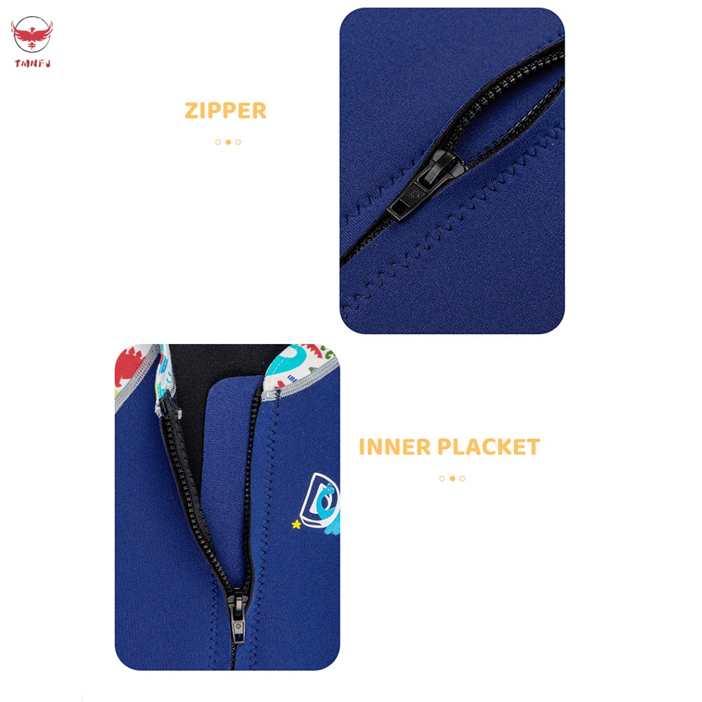 Bộ Đồ Bơi Lặn Một Mảnh Tay Dài Chống Nắng Siêu Bền Thời Trang Cho Bé