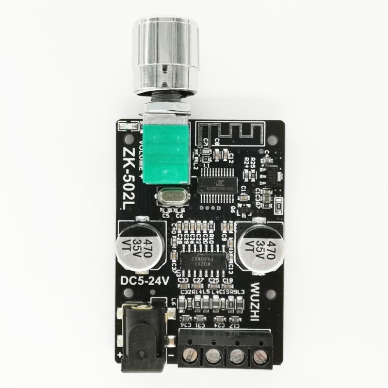Bảng mạch khuếch đại ZK-502L MINI Bluetooth 5.0 2 kênh không dây 50W