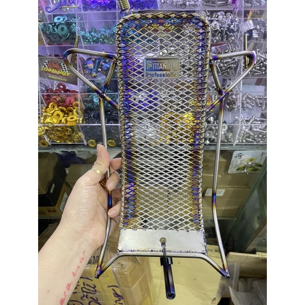 Baga fu led , fu mập , fu 125 full titanium gắn trực tiếp viền titan 8li dày , lưới titan dày sắc nét