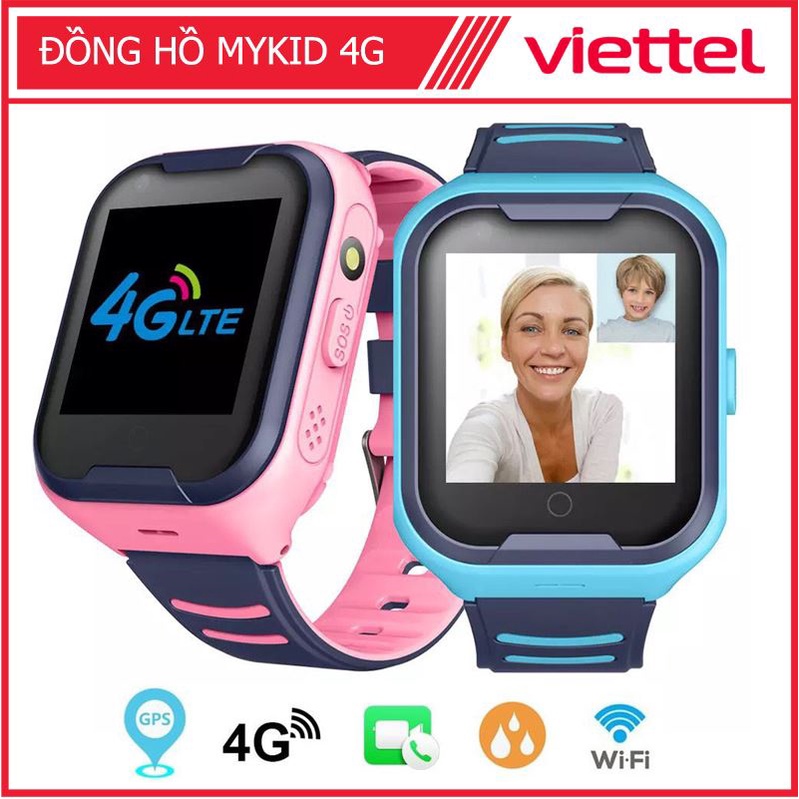 MYKID 4G Viettel - Đồng Hồ Định Vị Trẻ Em Thông Minh - Chống nước