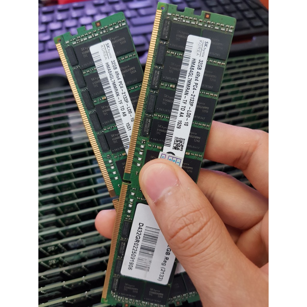 Bộ nhớ trong RAM Server DDR4 16GB ECC REG, DDR4 32GB ECC REG