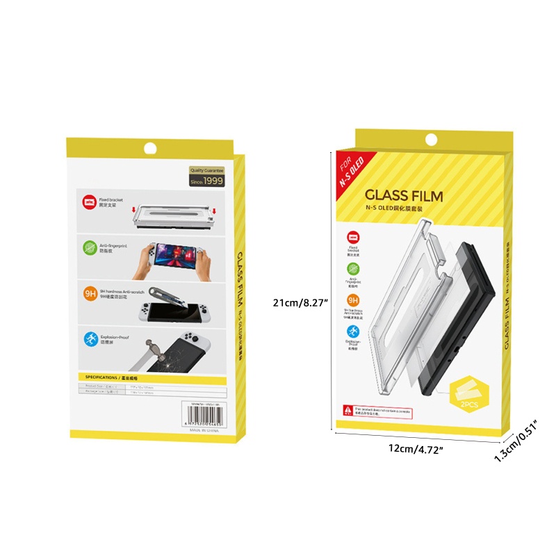 Kính Cường Lực 9H Bảo Vệ Màn Hình Chống Trầy Cho Máy Chơi Game NS Switch