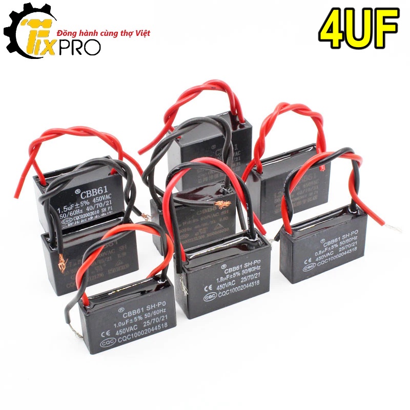Tụ điện CBB61 4UF 450V