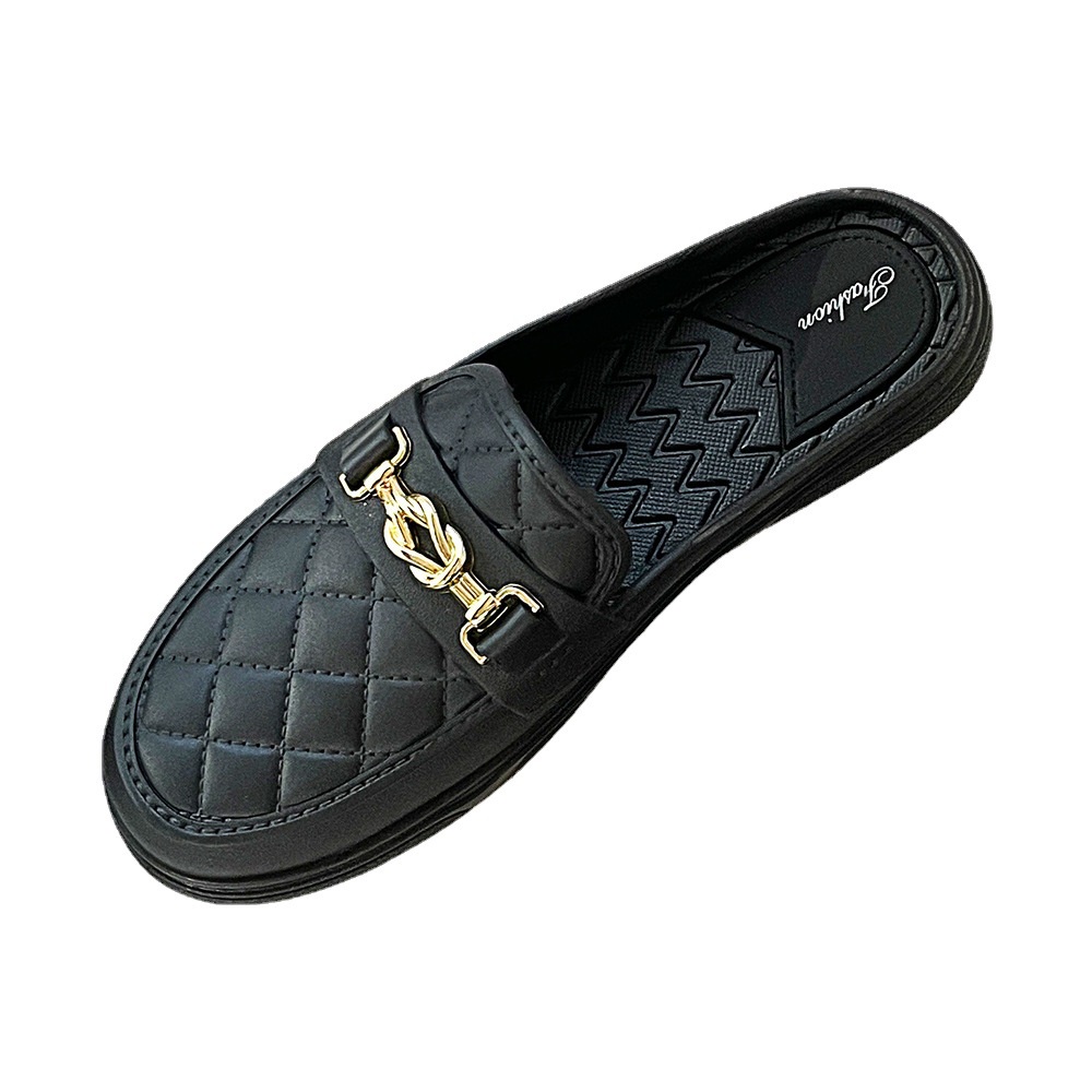 Dép Bít Mũi Đế Bằng Chống Thấm Nước Chống Trượt Thời Trang Xuân Thu Cho Nữ  CHZK043