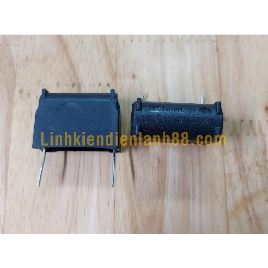 Tụ Bếp Từ MKPH 0.33UF 630VAC 1200VDC Dáng Đứng mới chính hãng BM 100% !