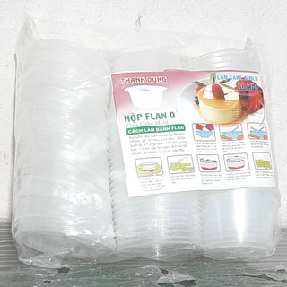50 Hộp flan làm caramen, bánh, sữa chua cỡ lớn