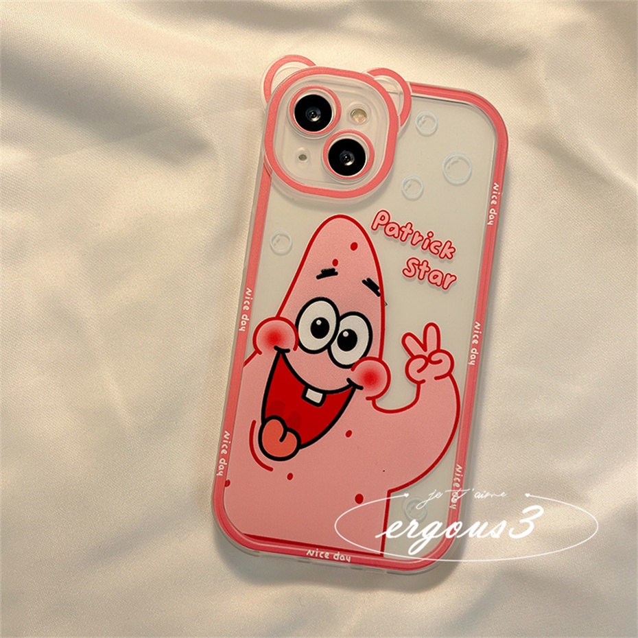 Ốp Điện Thoại Mềm Họa Tiết SpongeBob Patrick Cho iPhone 14 13 12 11 Pro Max SE2020 X XR Xs Max 7 8 6 6s Plus