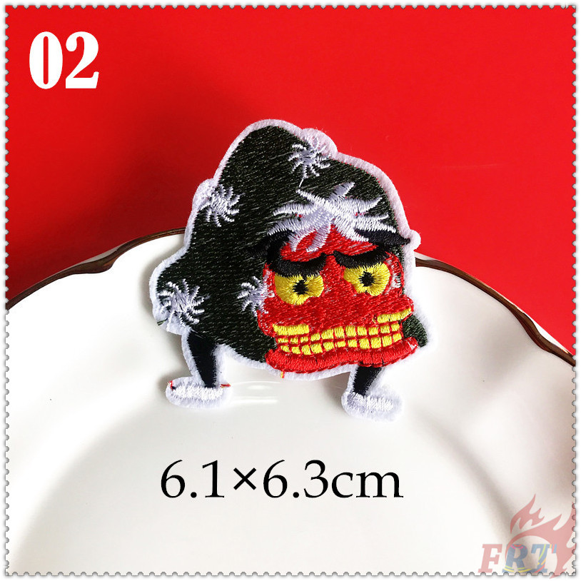 Miếng vá thêu ủi trang trí quần áo phong cách nghệ thuật Nhật Bản