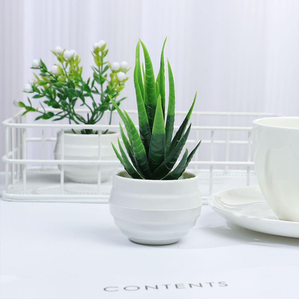 Chậu Cây Lô Hội Giả Dùng Trang Trí Nhà Cửa / Văn Phòng